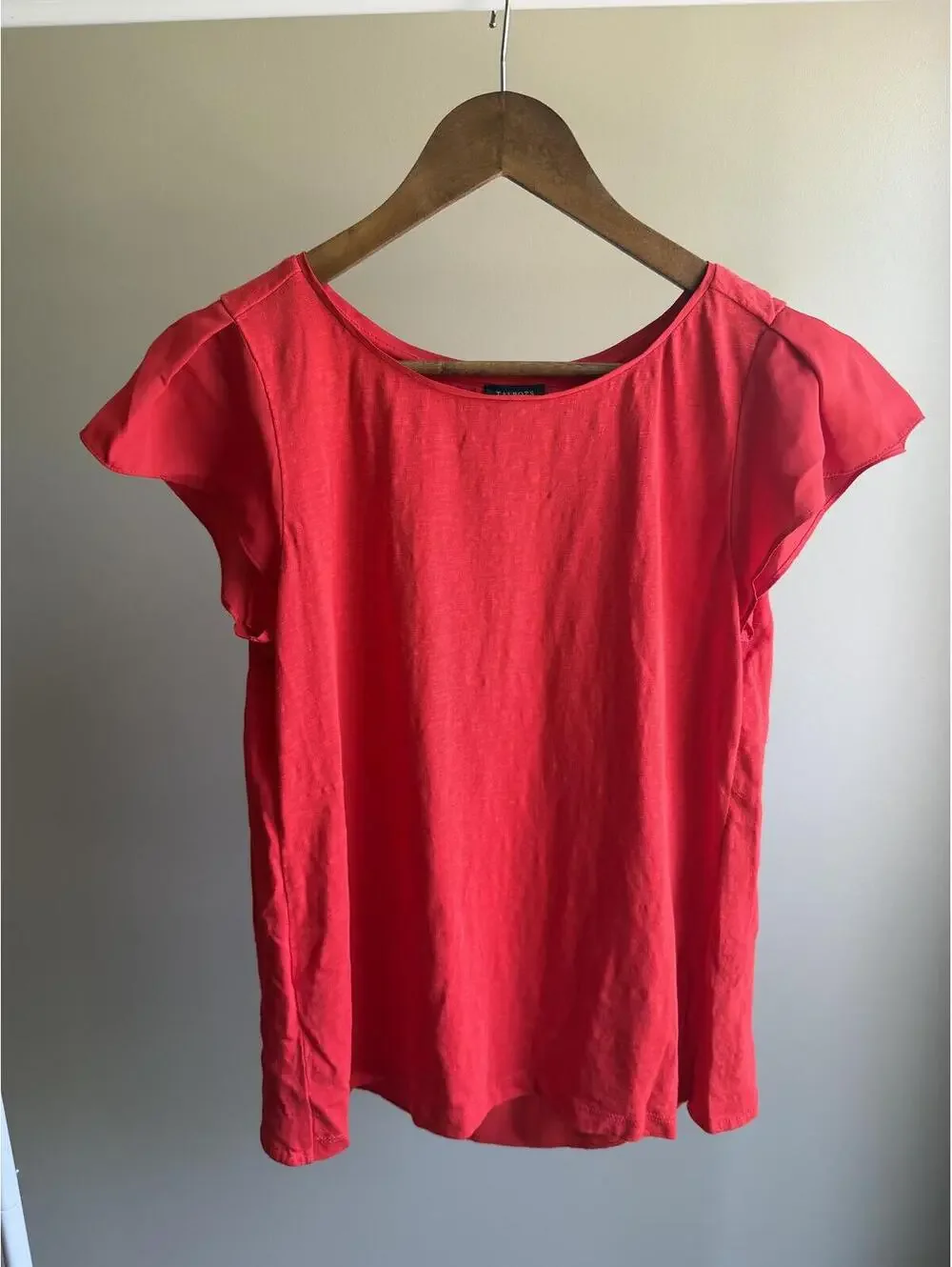 Talbots cotton blend shirt with layered back detail